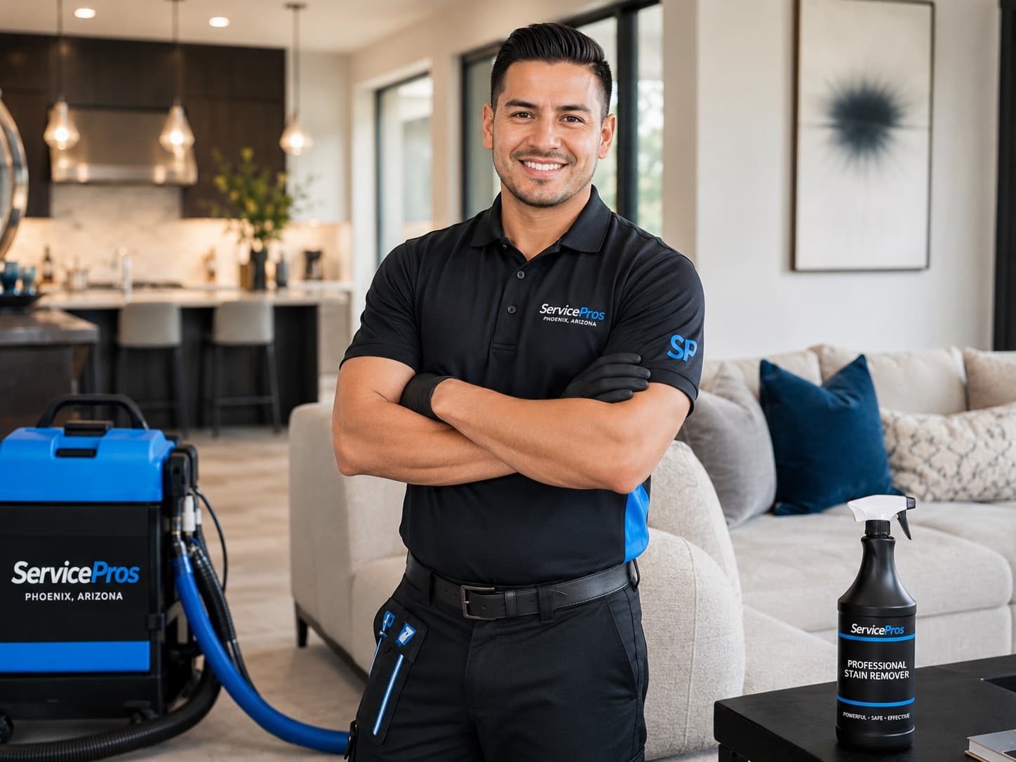 ServicePros technician — trained Phoenix carpet cleaning expert