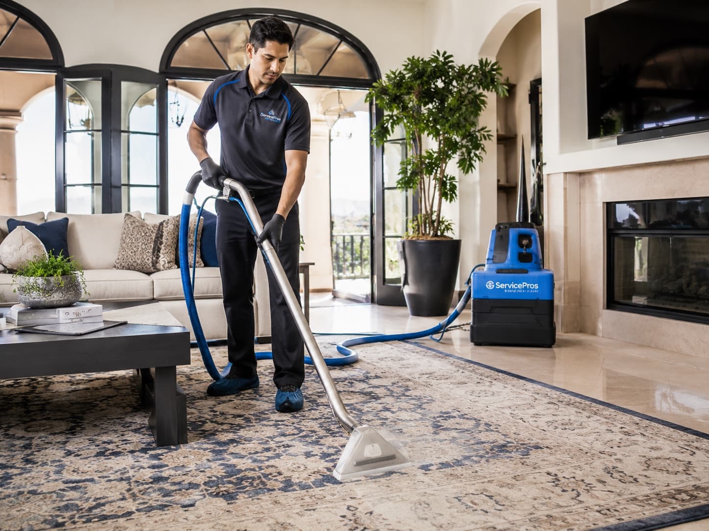 Persian area rug cleaning service in Phoenix by ServicePros