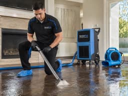 Water damage extraction with industrial drying — Phoenix, AZ — ServicePros